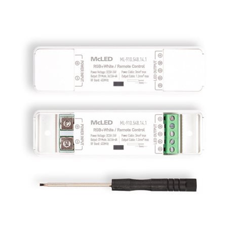 ML-910.548.14.1 Sada RF Nano pro RGBW LED pásky, 1 zóna, ovladač + přijímač, max. 11,5A, bílý, IP20 7