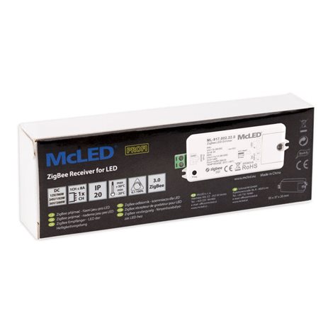 ML-917.002.22.0 ZigBee přijímač - řízení jasu, 1 kanál, max. 8A, 12-36V 2