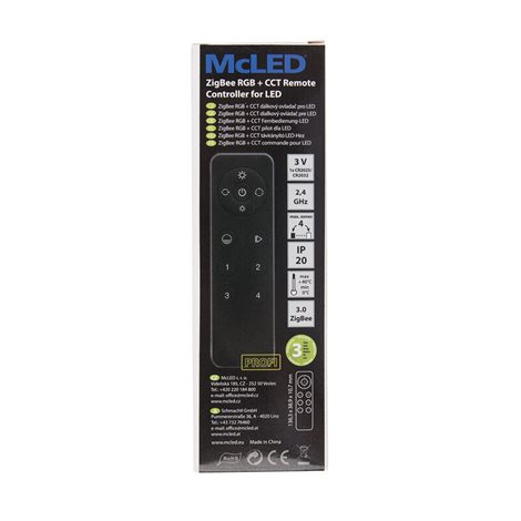 ML-917.551.22.0 ZigBee ovladač - RGB+CCT, 4 zóny, černý 5