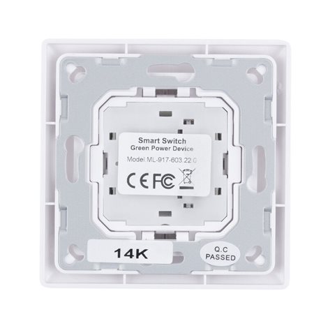 ML-917.603.22.0 ZigBee nástěnný ovladač - řízení jasu, 2 zóny 2