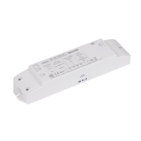 ML-941.002.22.1 Napájecí zdroj 50W, DC24V/2,08A, IP20, řízení DALI a tlačítko 4