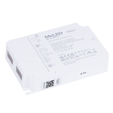 ML-941.009.22.1 Stmívatelný DALI driver 65W, 500-1500mA, 6-54VDC 5
