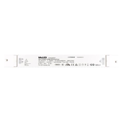 ML-941.020.75.1 Napájecí zdroj 150W, DC24V/6,25A, IP20, 4 kanály (RGBW), DT8 5