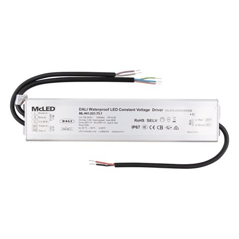 ML-941.021.75.1 Napájecí zdroj 75W, DC24V/3,13A, IP67, řízení DALI a tlačítko 5