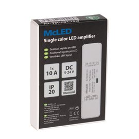ML-950.001.14.0 Zesilovač signálu Nano pro jednobarevné LED pásky, 1x 10A, 5-24VDC, IP20