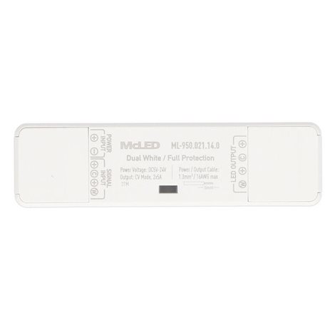 ML-950.021.14.0 Zesilovač signálu Nano pro dual white LED pásky, 2x 5A, 5-24VDC, IP20 2