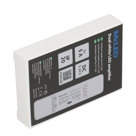 ML-950.021.14.0 Zesilovač signálu Nano pro dual white LED pásky, 2x 5A, 5-24VDC, IP20 6