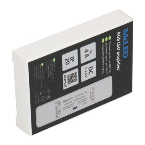 ML-950.031.14.0 Zesilovač signálu Nano pro RGB LED pásky, 3x 4A, 5-24VDC, IP20 3