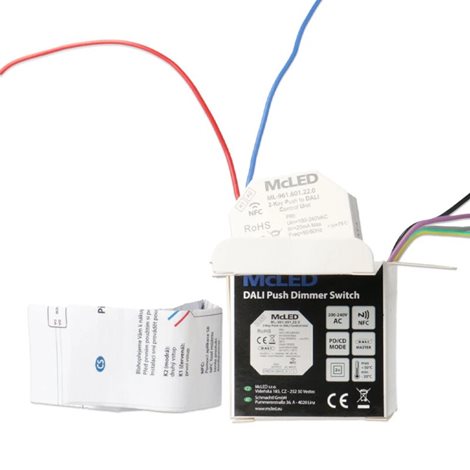 ML-961.601.22.0 Převodník tlačítko (push dim)/DALI, AC napájení 230V 15