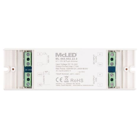 ML-965.602.22.0 Stmívač řízený 0-10V/push dim, 1x 10 A 4