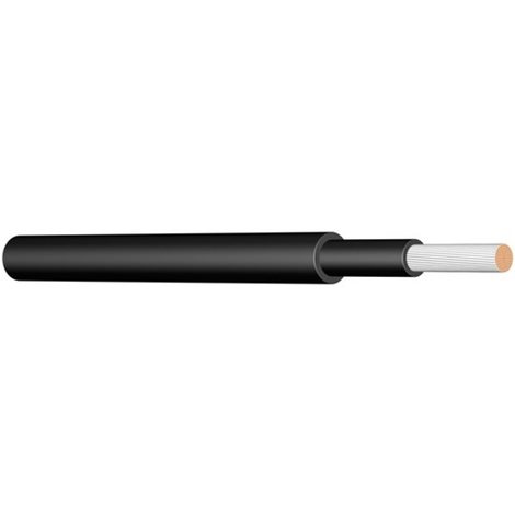 Solar kabel H1Z2Z2-K 1x  6  černá pro fotovoltaiky