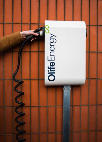 OLF DoubleBox - BASE AC 2x22kW, Rovné kabely, RFID, automód 5