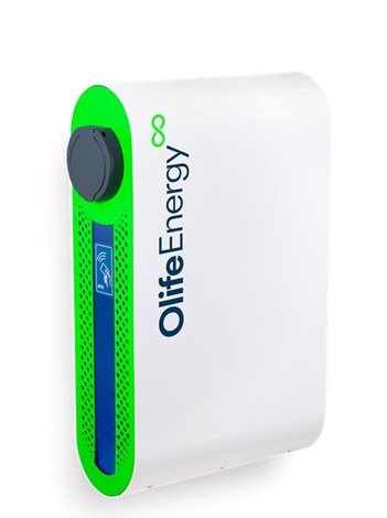 OLF DoubleBox - BASE AC 2x22kW, Rovné kabely, RFID, automód 2