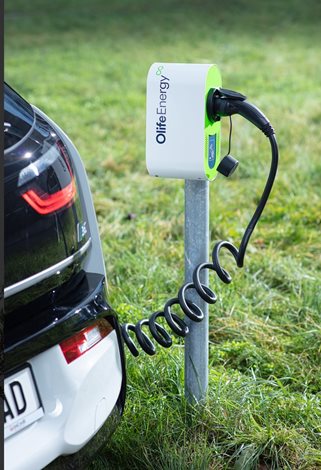 OLF WallBox - BASE AC 22kW, Kroucený kabel, RFID, automód 2