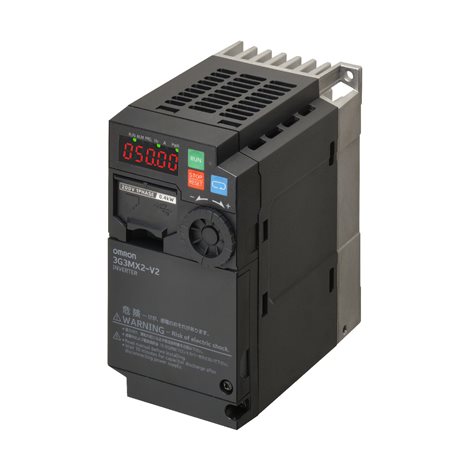 3G3MX2-A2004-EV2 Vektorový frekvenční měnič, s vestavěnou komunikací RS485, 7xDI, 2xDO, 1xRO