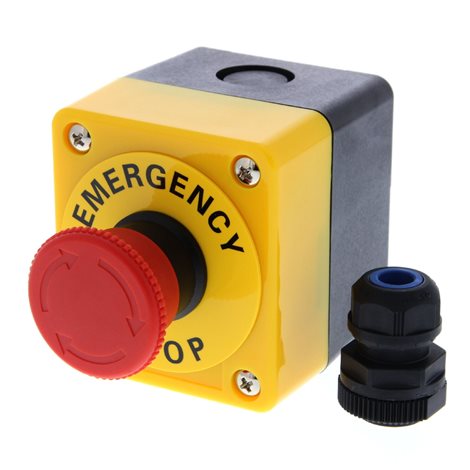 A22E-M-02B spínač nouzového zastavení, 24 VAC / VDC , 40 mm průměr, stlačením uzamčeno / povolení ot