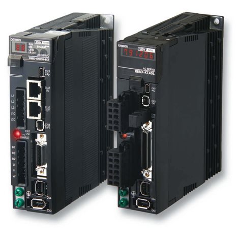 R88D-KN15F-ECT servozesilovač řady OMNUC G5, typ s komunikací, výkon 1.5kW, napájení 400VA