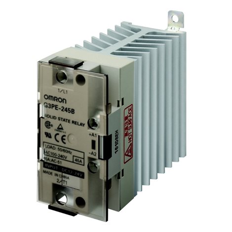 G3PE245BDC1224.1 polovodičové relé, 1-pólový, montáž na DIN lištu, 45 A, 264 VAC max