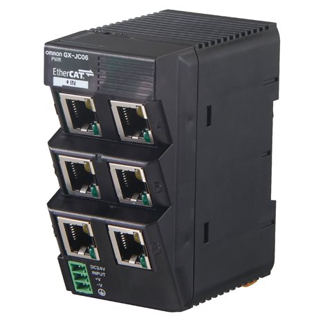 GX-JC06 Rozvětvovací modul EtherCat, 6 portů, 24 VDC napájení