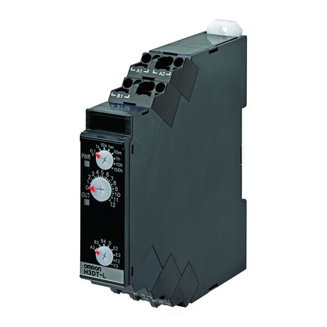 H3DT-L1 24-240VAC/DC Časovač, montáž na DIN lištu, 17.5mm, rozšířené multifunkce, 0,1s-1200h