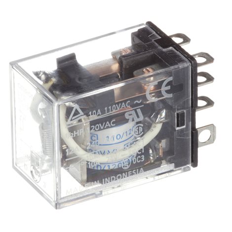LY2 220/240VAC Relé, paticové provedení , 8-pin, DPDT, 10A