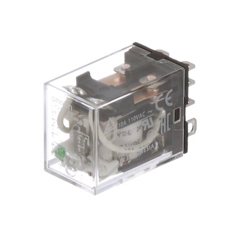 LY4-D 24VDC Relé, paticové provedení , 14-pin, 4PDT, 10A, ochrana cívky, 24VDC