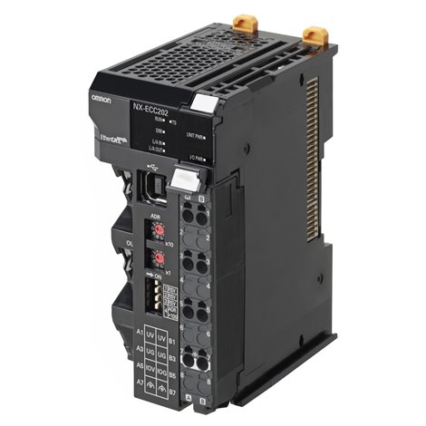 NX-ECC203 I/O řady NX, 2 porty etherCAT spínač, 125 µs čas cyklu, max I/O proud 10 A, dodá