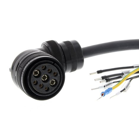 R88A-CAKF005BR-E servo řady G5 motorový kabel, 5m, s brzdou, 750 W až 2 kW