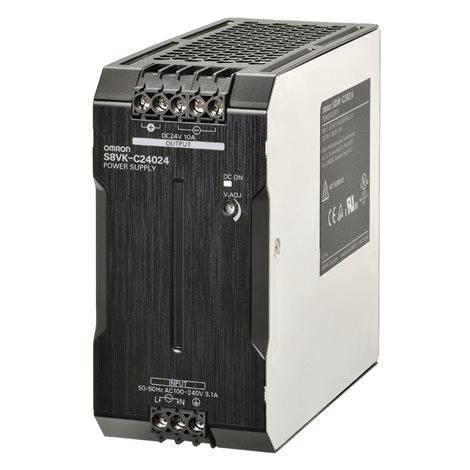 S8VK-C24024 zdroj napájení ve tvaru knihy, lite, 240 W, 24VDC, 10A, montáž na DIN lištu