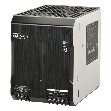 S8VK-C48024 Book type power supply, Lite,480W, 24VDC, 20A, DIN rail mounting