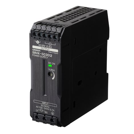 S8VK-G03012 zdroj napájení, jednofázové napájení, 30W, výstupní napětí 12 VDC, standardní model