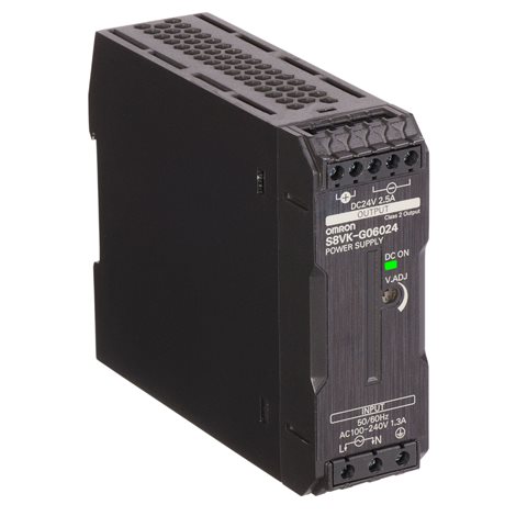 S8VK-G06024 zdroj napájení, plastové tělo,  60W, 24VDC, 2.5A výstup