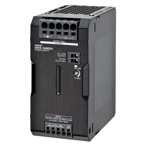 S8VK-S48024 Napájecí zdroj typu kniha, 480 W, 24 v DC, 20 A, montáž na lištu DIN, Zásuvná 