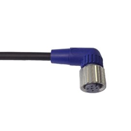 XS2F-LM12PVC4A2M kabel pro připojení senzorů s konektory, M12, 4pin, úhlový, 2m