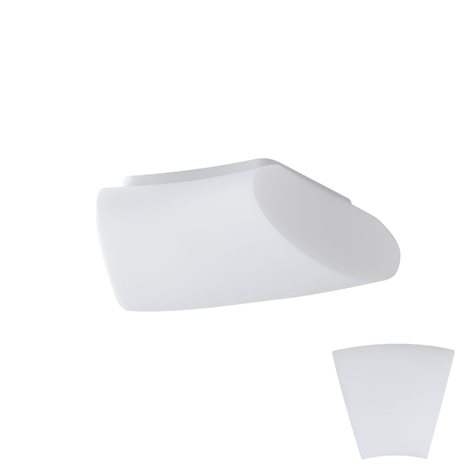 LED-1L35E700U21/421 4K Přisazené LED svítidlo se skleněným stínidlem 19W 2450lm 4000K IP41 1