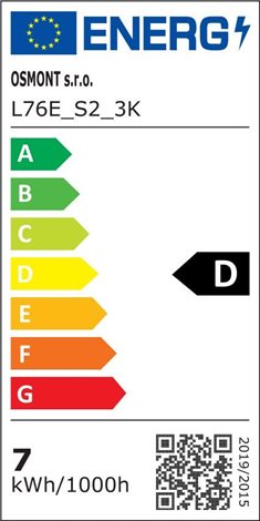 LED-6L76/1L77E1050ZS/PM84/L100 B 3K Závěsné LED svítidlo s plastovým stínidlem 45W 5680lm 3000K IP20 5