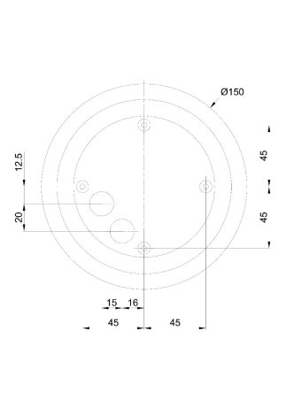 LED-5L05E500BD1/193 B 3K Přisazené LED svítidlo se skleněným stínidlem 8W 1080lm 3000K IP65 5