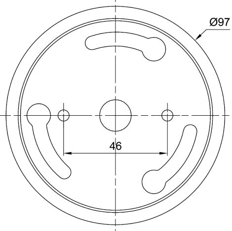 LED-6L74-1L77E800BK1/436 4K Přisazené LED svítidlo se skleněným stínidlem 34W 4590lm 4000K IP20 6