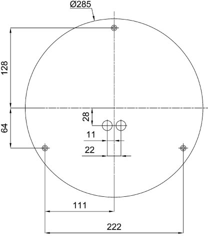 IN-12BT14/027 HF Přisazené svítidlo se skleněným stínidlem 13W IP44 5