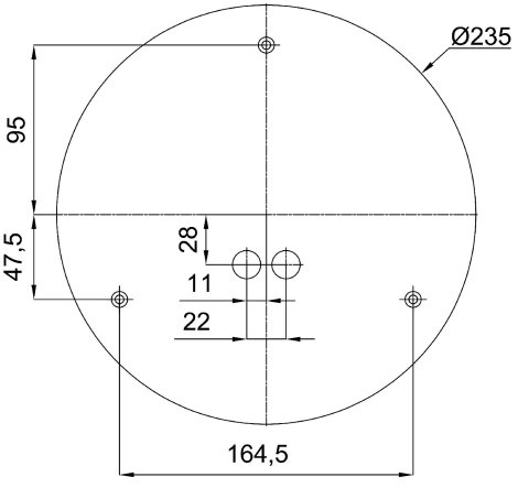 LED-1L18E350BTH1/K01 B 3K Bílé přisazené LED svítidlo ON/OFF 15W IP44  a skleněné stínidlo TRIPLEX O 4