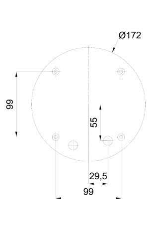 IN-12DU2/033 Přisazené svítidlo se skleněným stínidlem 10W IP43II 5