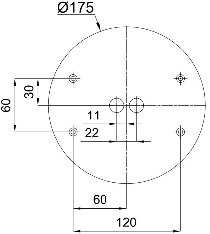 IN-12K2/040 Přisazené svítidlo se skleněným stínidlem 7W IP43 5