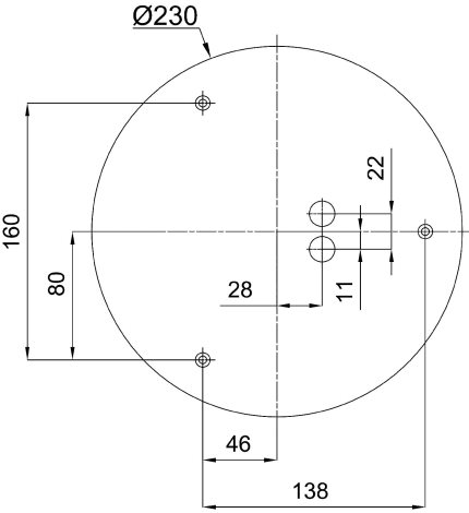 IN-22K52/042 Přisazené svítidlo se skleněným stínidlem 2x7W IP43 6
