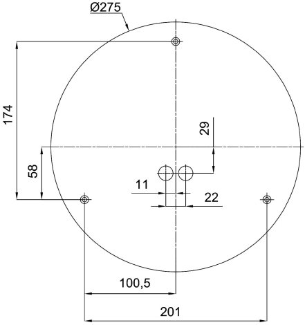 IN-22K63/062 Přisazené svítidlo se skleněným stínidlem 2x10W IP43 7