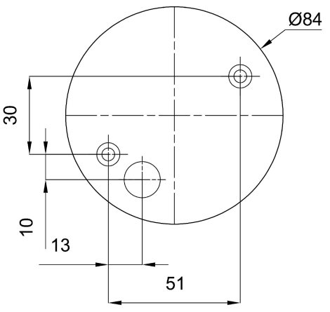 LED-1L09E350KN01/405 3K Přisazené LED svítidlo se skleněným stínidlem 2W 300lm 3000K IP44 7