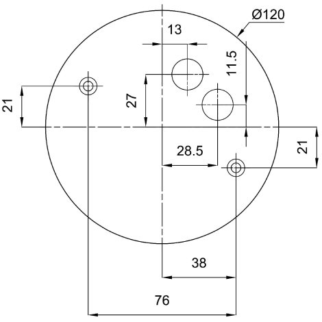 IN-12KN02/402 Přisazené svítidlo se skleněným stínidlem 7W IP44 6