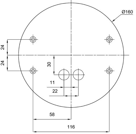 LED-1L11E700KN03/407 4K Přisazené LED svítidlo se skleněným stínidlem 7W 840lm 4000K IP44 5