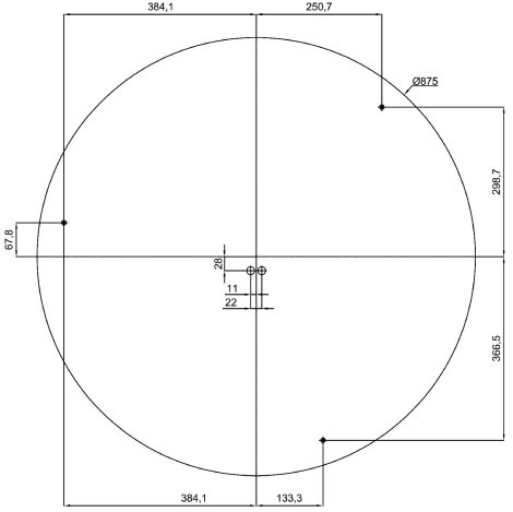 LED-9L52EMP700KN11/PM26 3K Přisazené LED svítidlo s plastovým stínidlem 98W 11050lm 3000K IP54 3