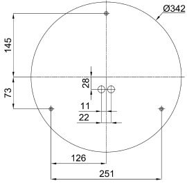 IN-22KN73/PC19 Přisazené svítidlo s plastovým stínidlem 2x10W IP54