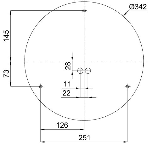 IN-22KN73/PC19 Přisazené svítidlo s plastovým stínidlem 2x10W IP54 1
